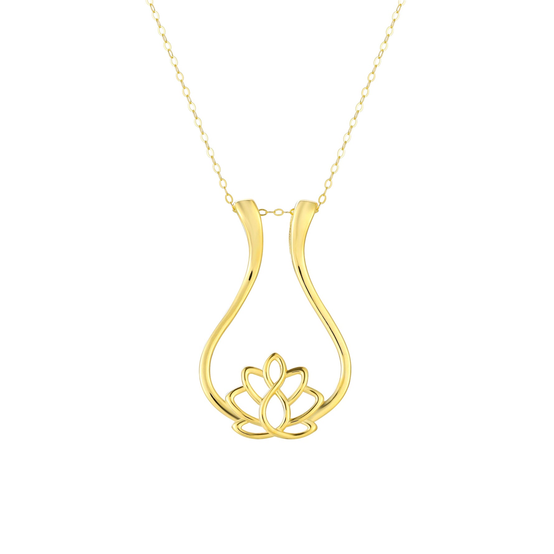 Lotus Ring Holder Necklace - United Bracelets