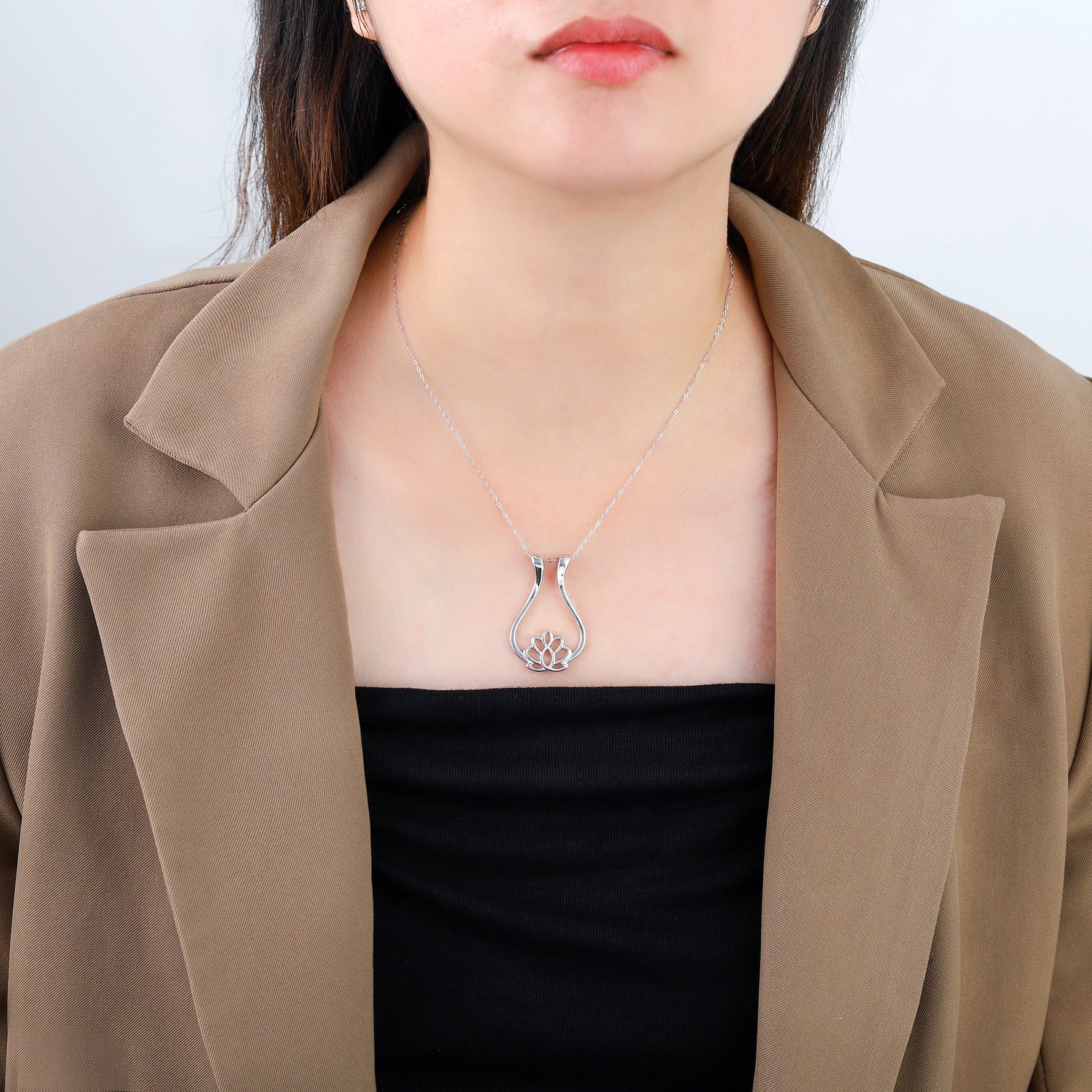 Lotus Ring Holder Necklace - United Bracelets