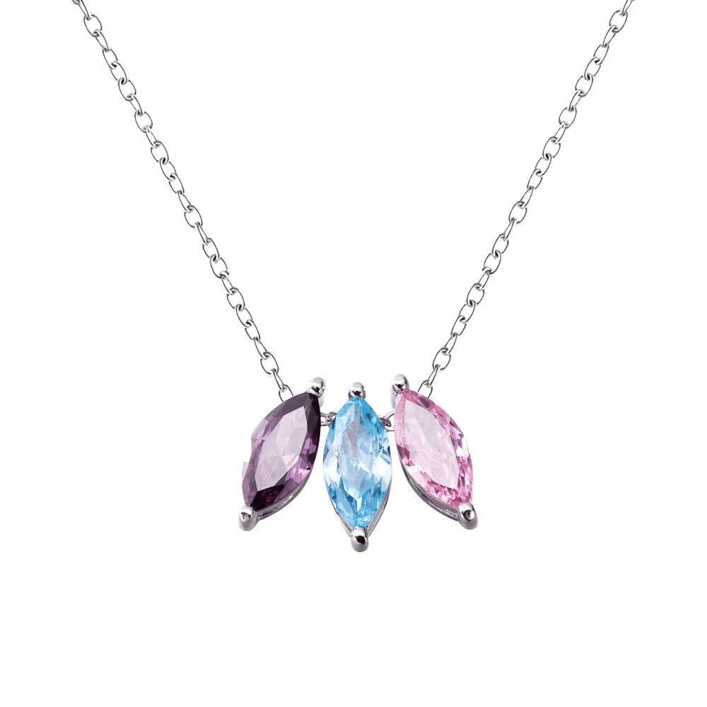 Marquise Birthstone Pendant Necklace - United Bracelets