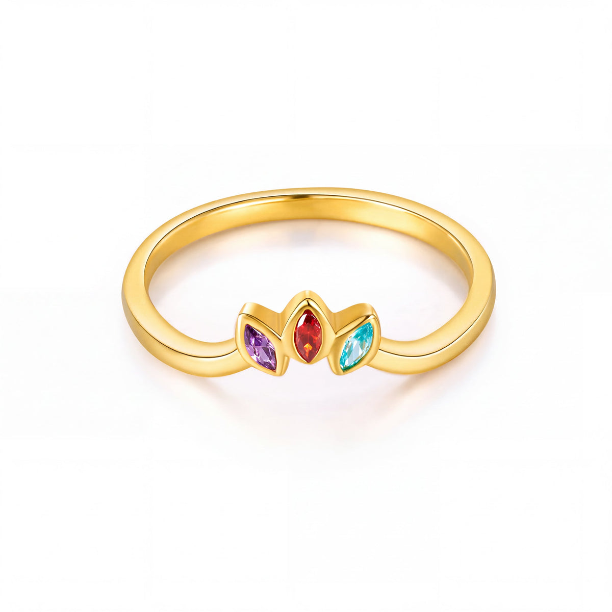 Marquise Cluster Birthstone Ring - United Bracelets