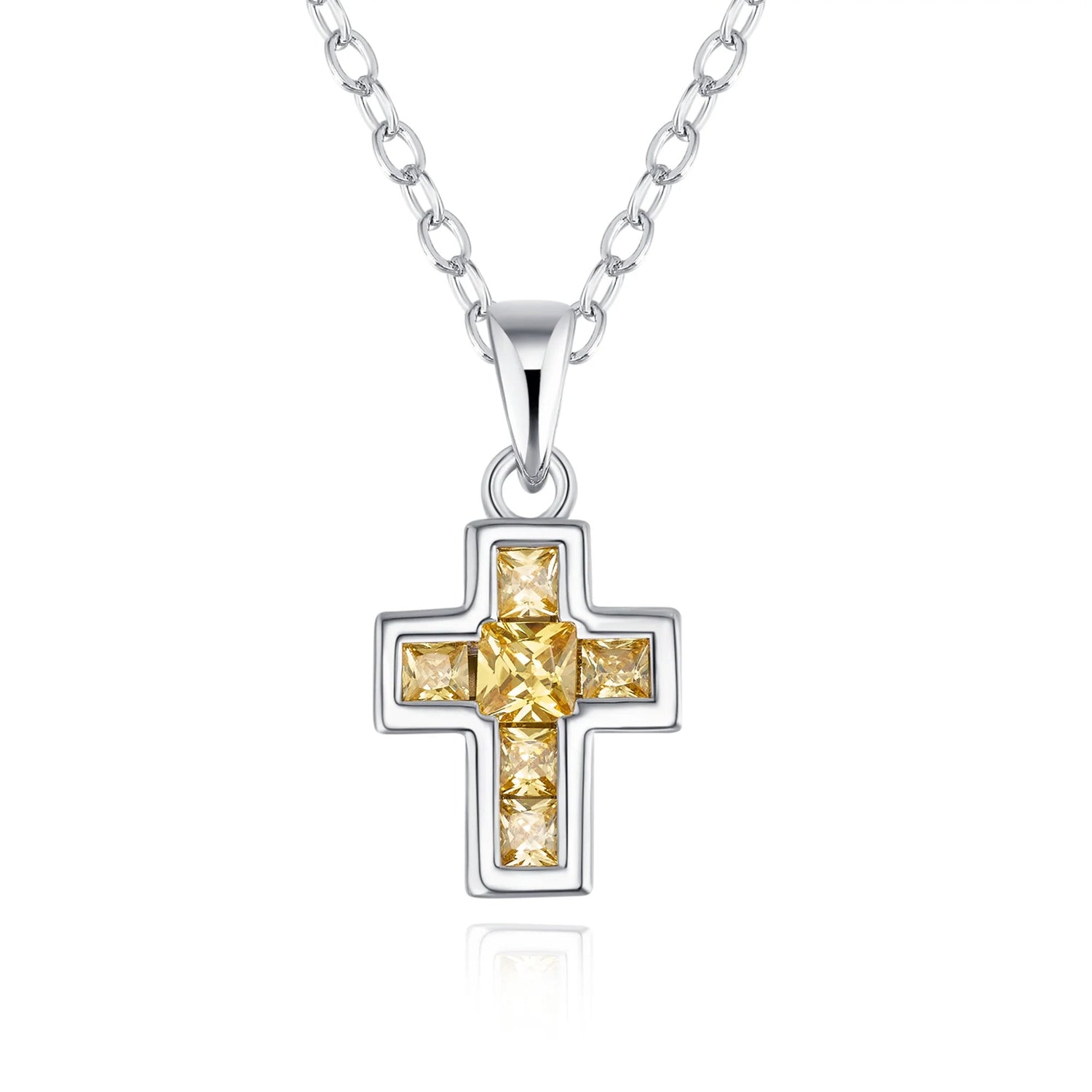 Mini Birthstone Cross Necklace - United Bracelets