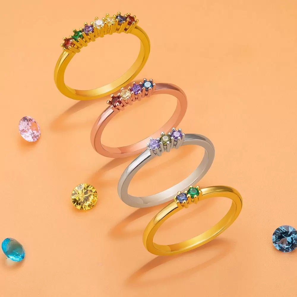 Mini Birthstone Ring - United Bracelets