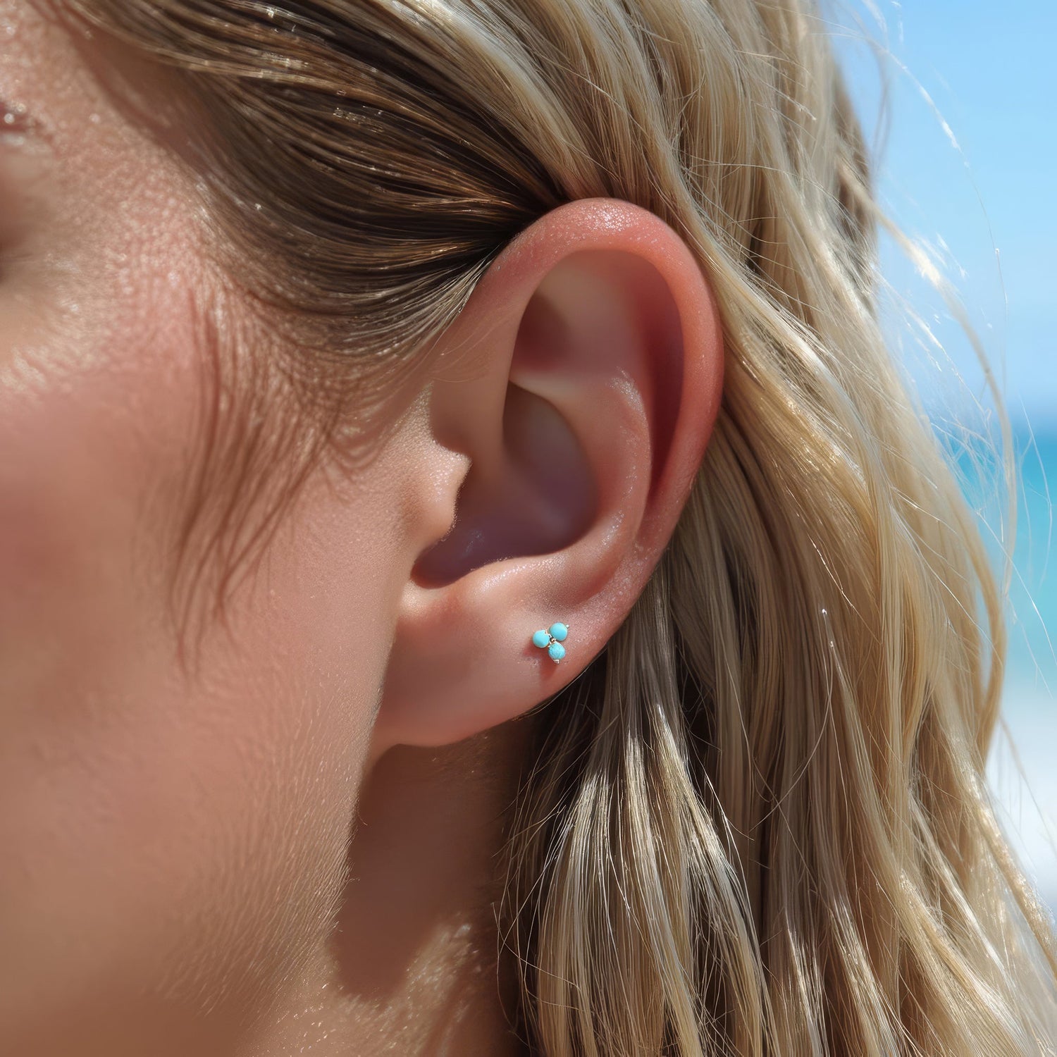 Mini Lotus Stud Earrings - United Bracelets