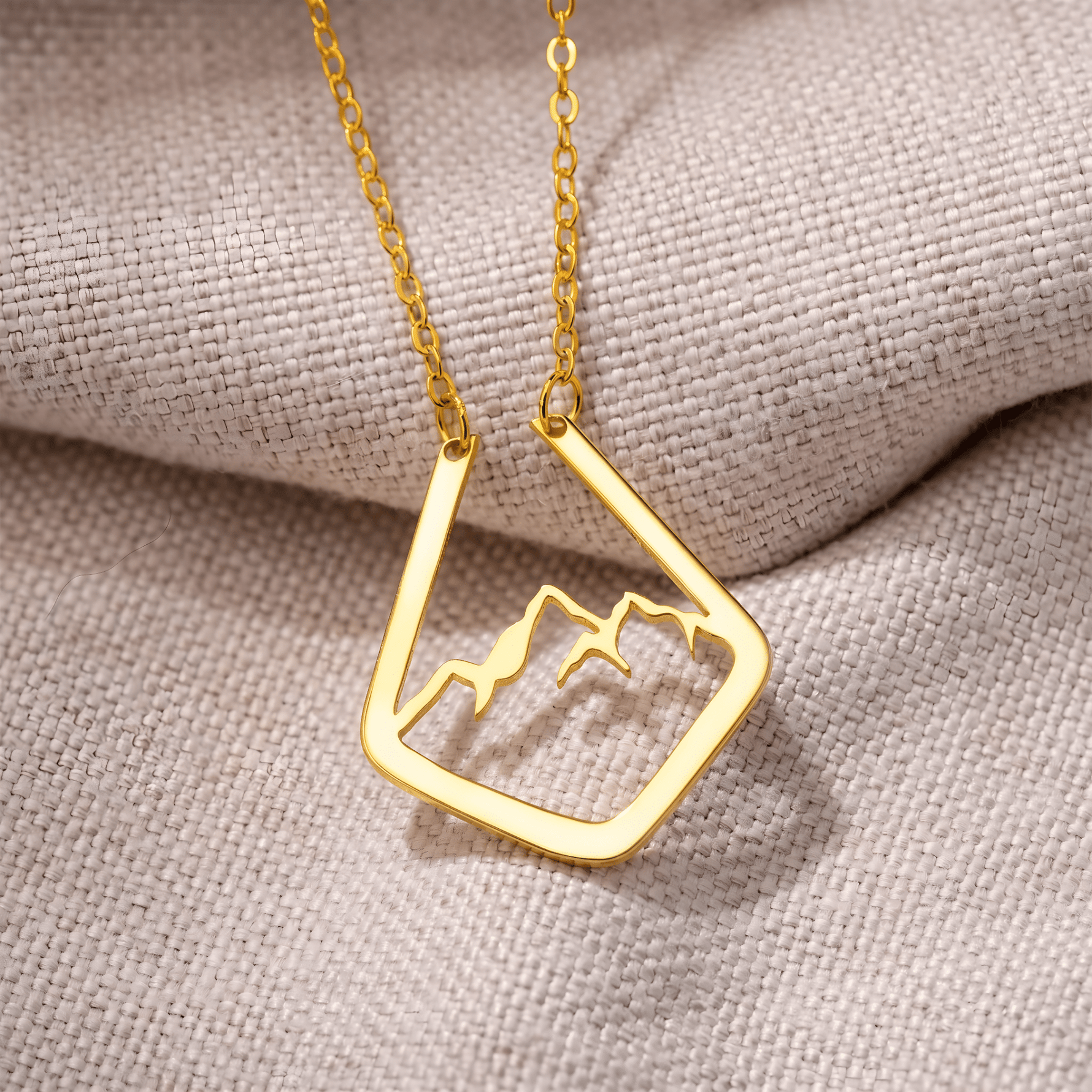 Mountain Design Ring Holder Necklace - United Bracelets