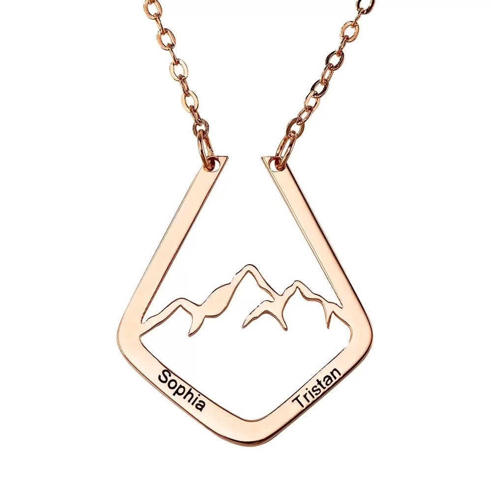 Mountain Design Ring Holder Necklace - United Bracelets