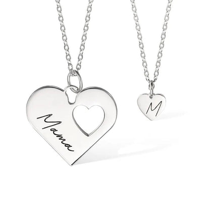 Mummy and Me Heart Necklace Set - United Bracelets