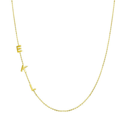 Off-Centre Initial Necklace