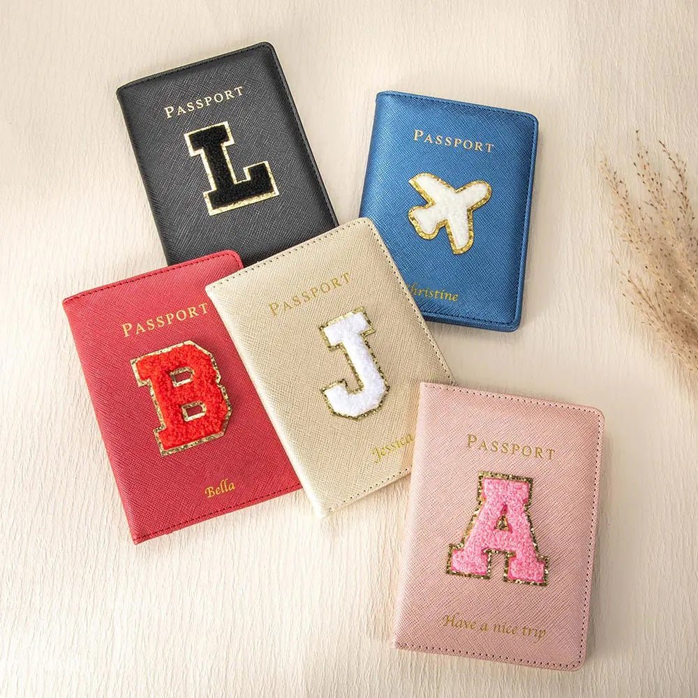 Passport Holder with Custom Initial - United Bracelets