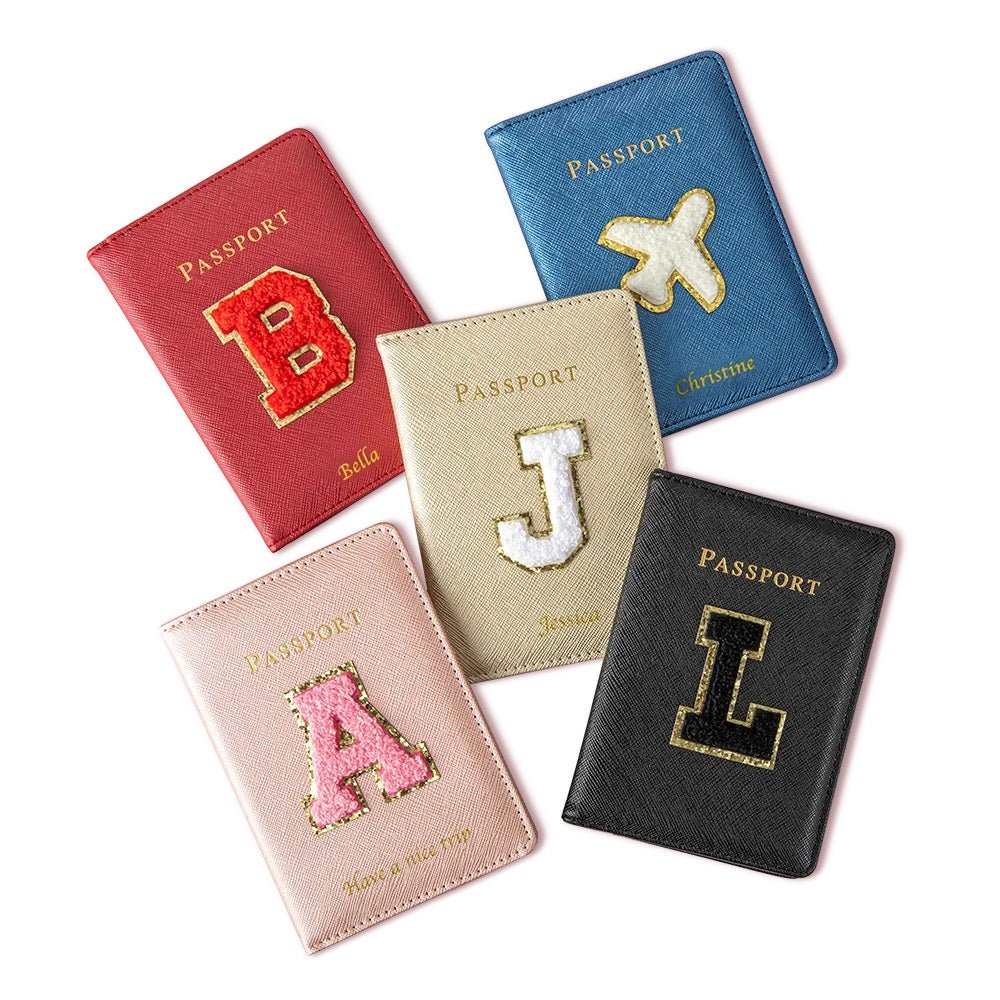 Passport Holder with Custom Initial - United Bracelets