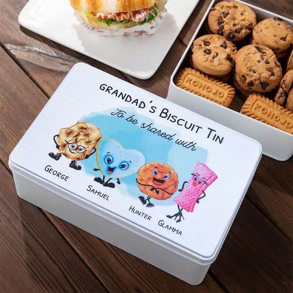 Personalised Biscuit Tin - United Bracelets