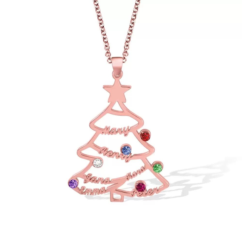 Personalised Christmas Tree Necklace - United Bracelets