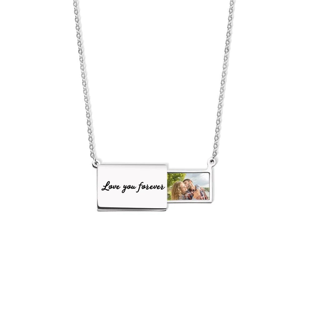 Personalised Envelope Locket Necklace - United Bracelets