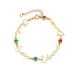 Personalised Family Bracelet with 1 to 4 Names - United Bracelets