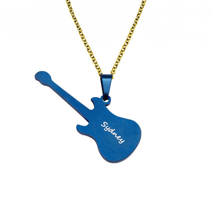 Personalised Guitar Necklace - United Bracelets