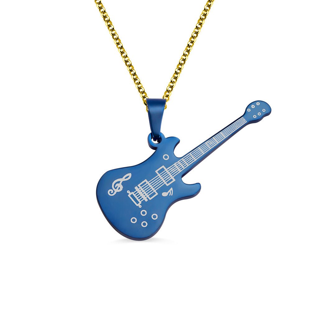 Personalised Guitar Necklace - United Bracelets