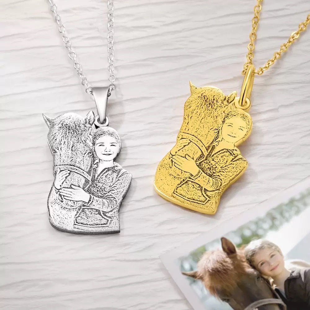 Horse friendship necklace store