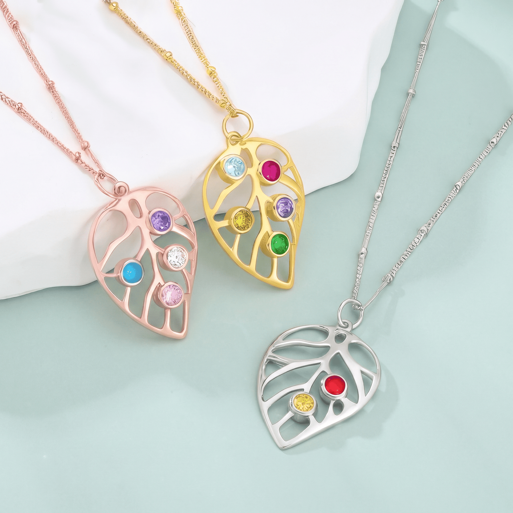 Personalised Leaf Necklace - United Bracelets