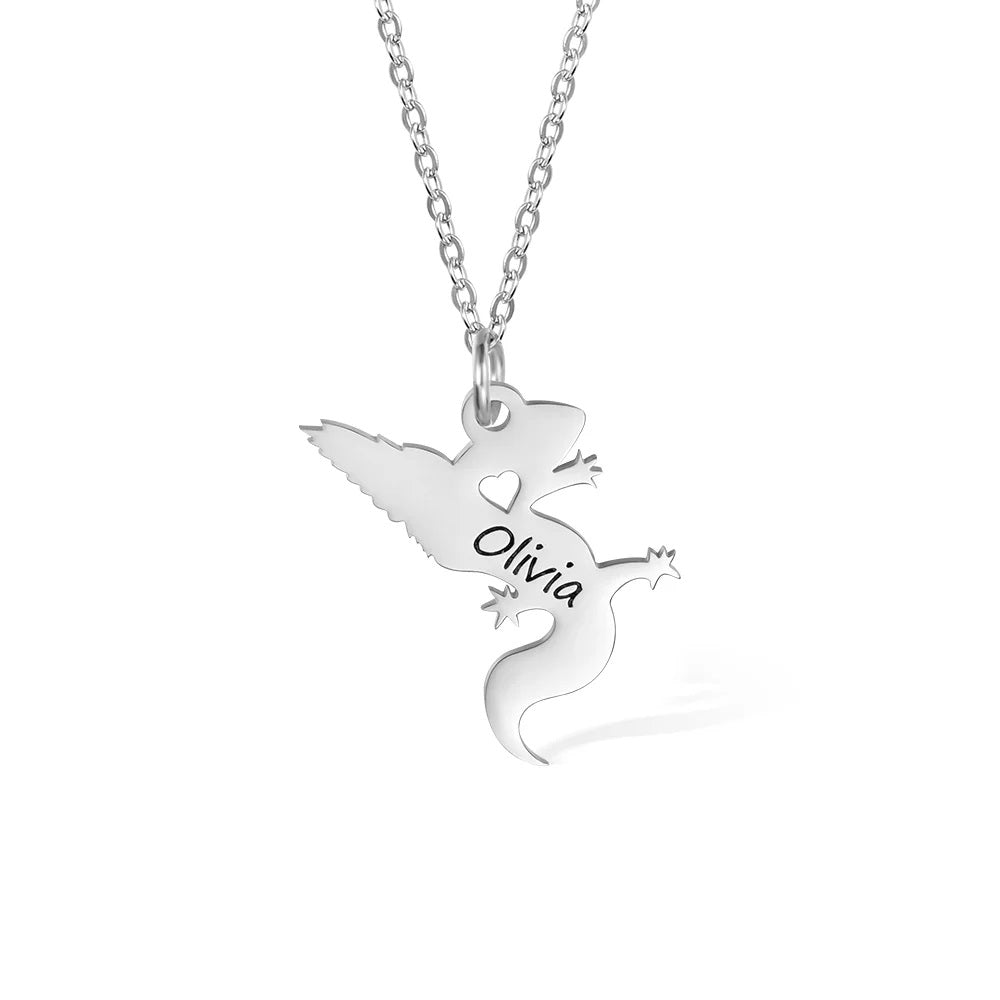 Personalised Lizard Necklace - United Bracelets