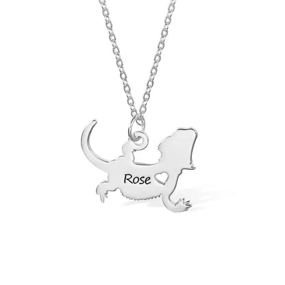 Personalised Lizard Necklace - United Bracelets