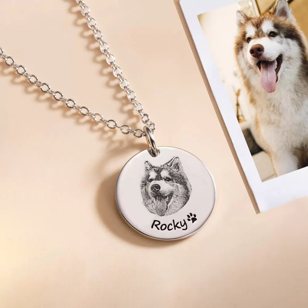 Personalized pet photo necklace • Custom cat cheapest necklace • Cat mother day gift • Customized picture keychain • Unique pet memorial gift jewelry