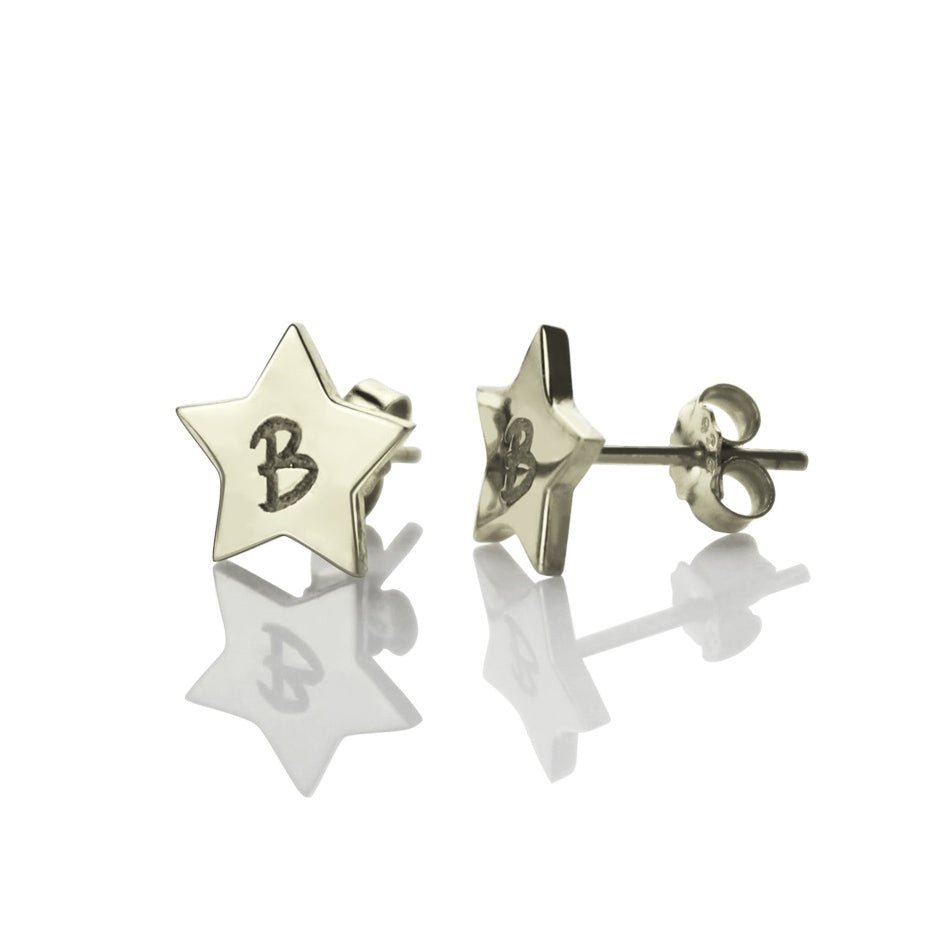 Personalised Star Stud Earrings - United Bracelets