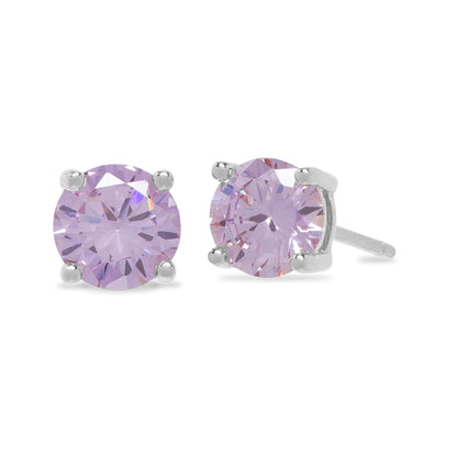 Round Birthstone Stud Earrings - United Bracelets