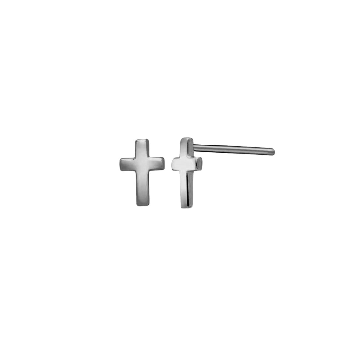 Tiny Cross Stud Earrings - United Bracelets