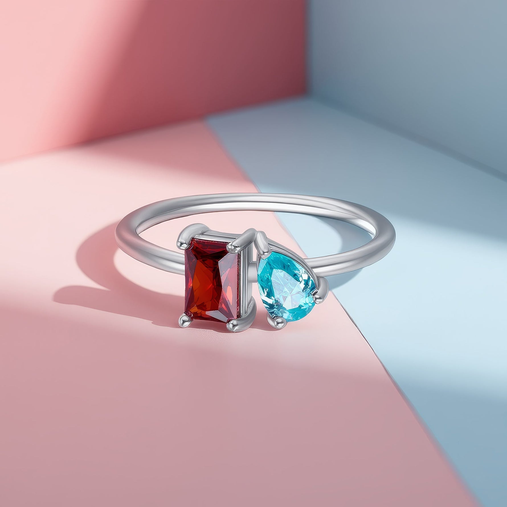 Toi et Moi Birthstone Ring - United Bracelets