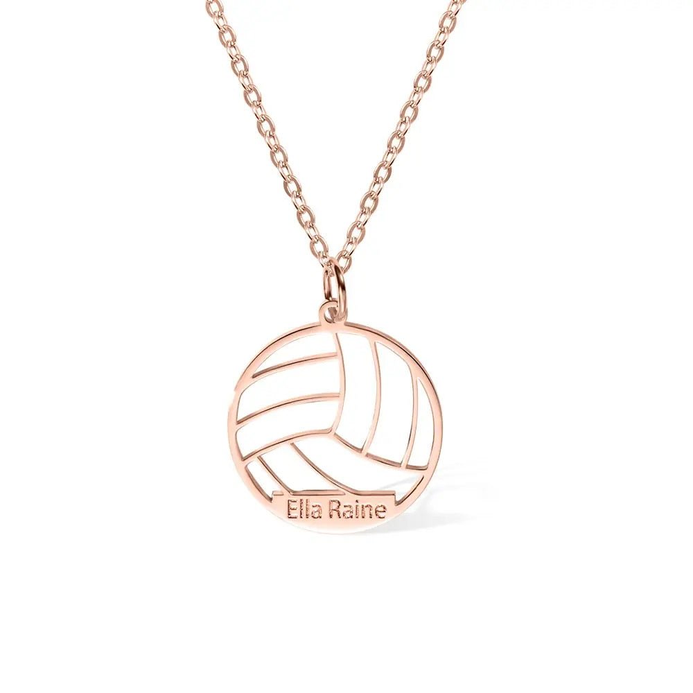 Volleyball necklace with name clearance