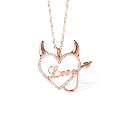 Wicked Name Necklace with Heart Design - United Bracelets